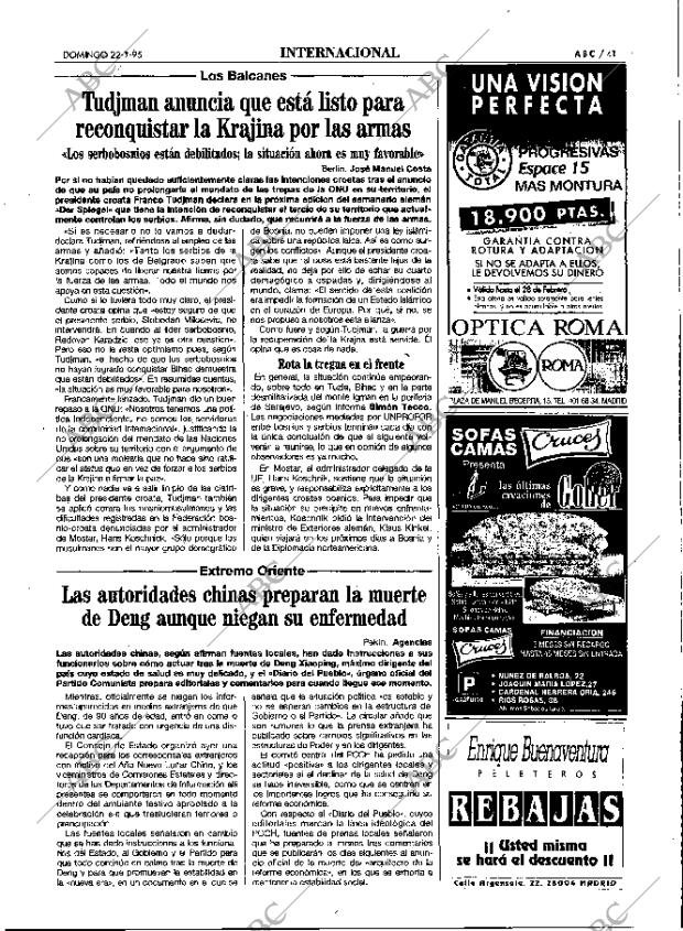 ABC MADRID 22-01-1995 página 41