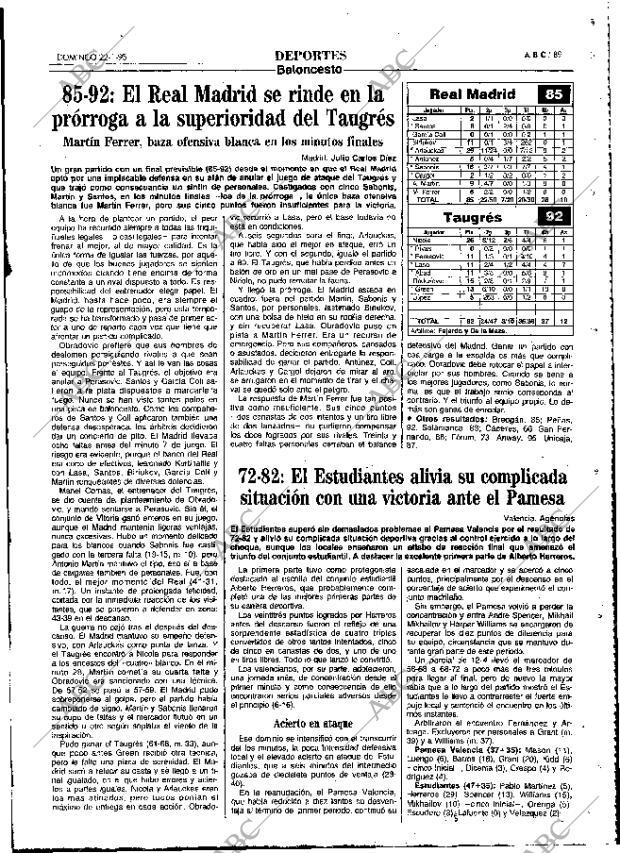 ABC MADRID 22-01-1995 página 89