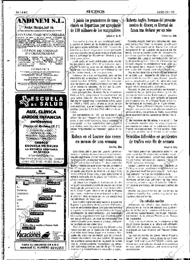 ABC SEVILLA 23-01-1995 página 84
