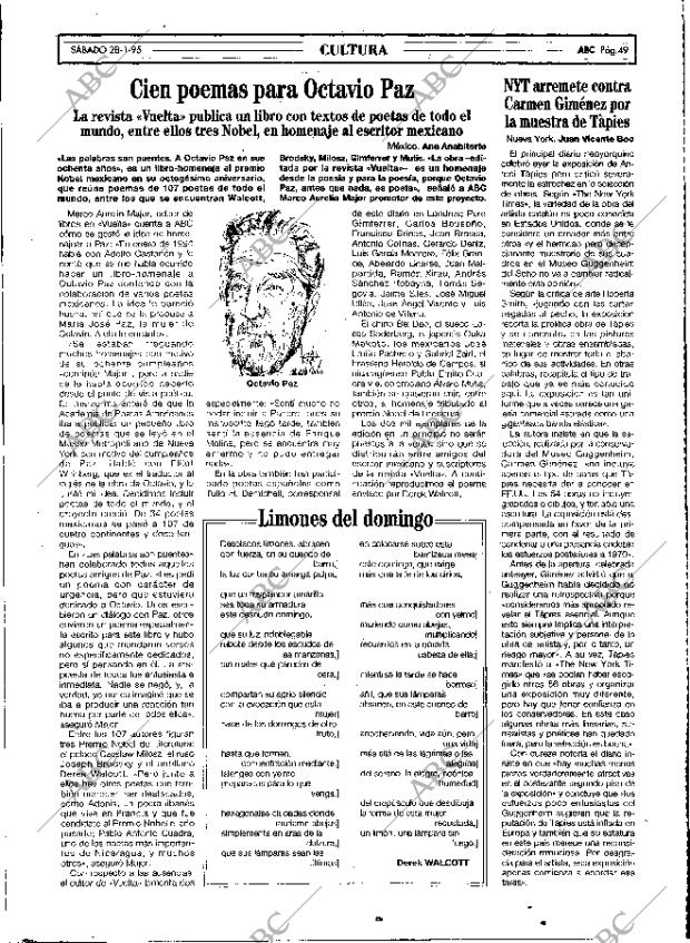 ABC MADRID 28-01-1995 página 49