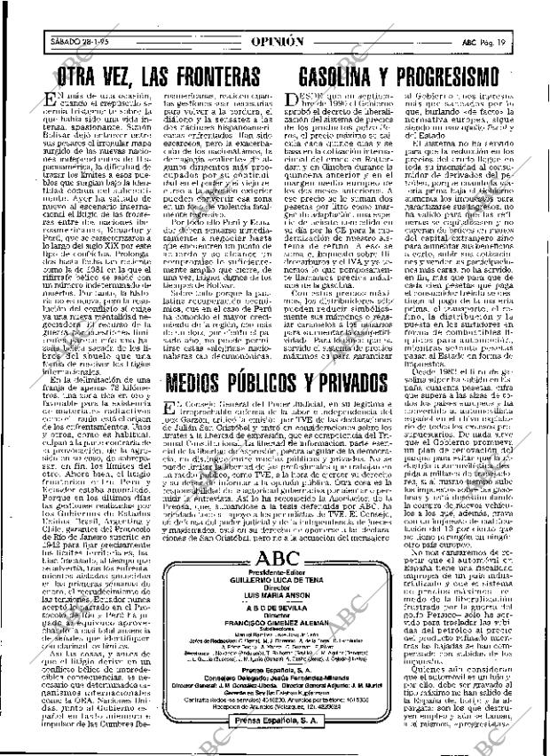 ABC SEVILLA 28-01-1995 página 19