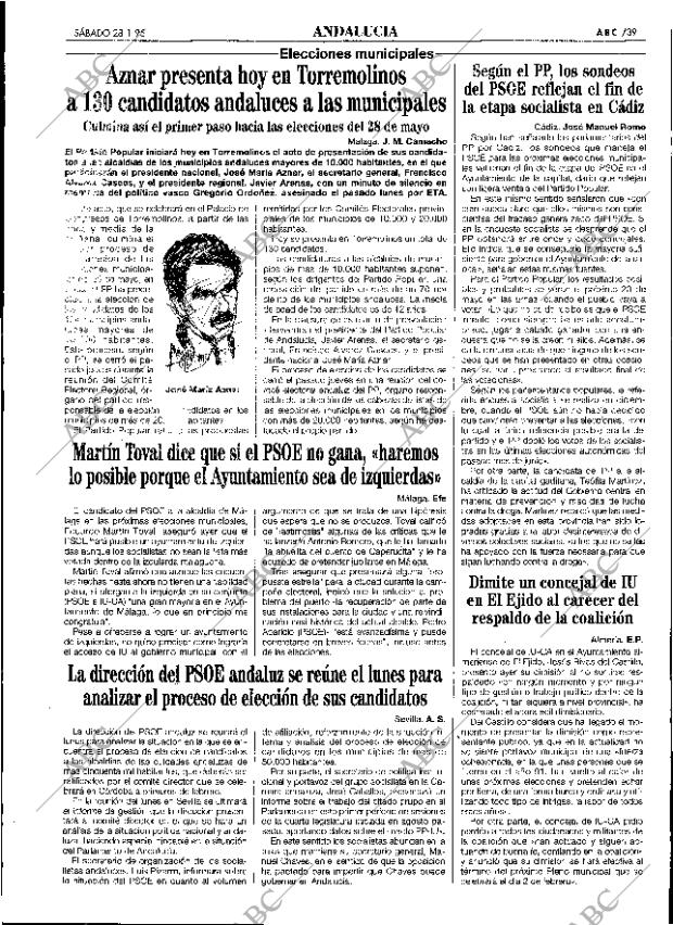 ABC SEVILLA 28-01-1995 página 39