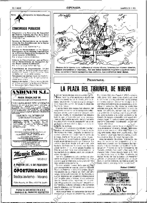 ABC SEVILLA 31-01-1995 página 22