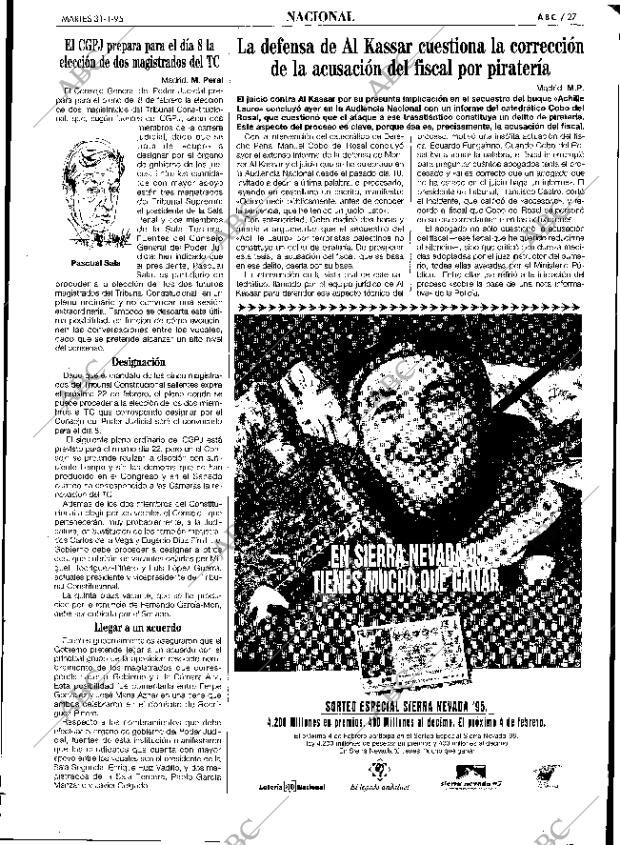 ABC SEVILLA 31-01-1995 página 27