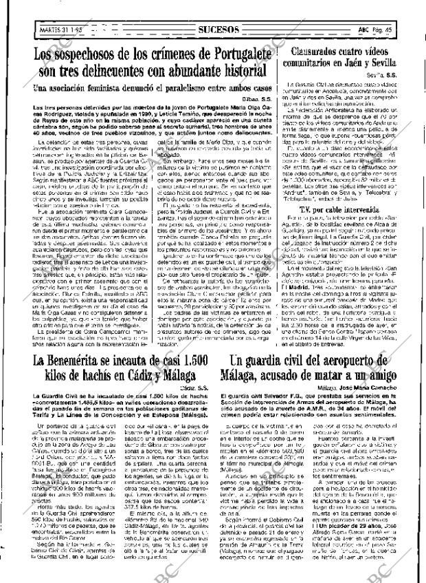 ABC SEVILLA 31-01-1995 página 45
