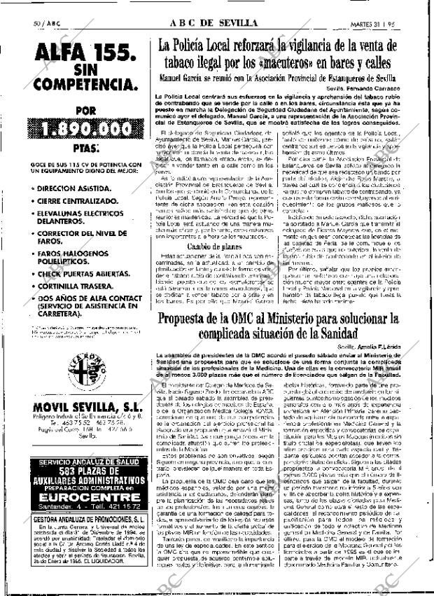 ABC SEVILLA 31-01-1995 página 50