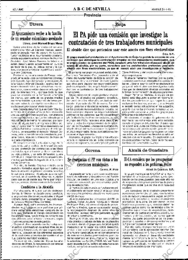 ABC SEVILLA 31-01-1995 página 62