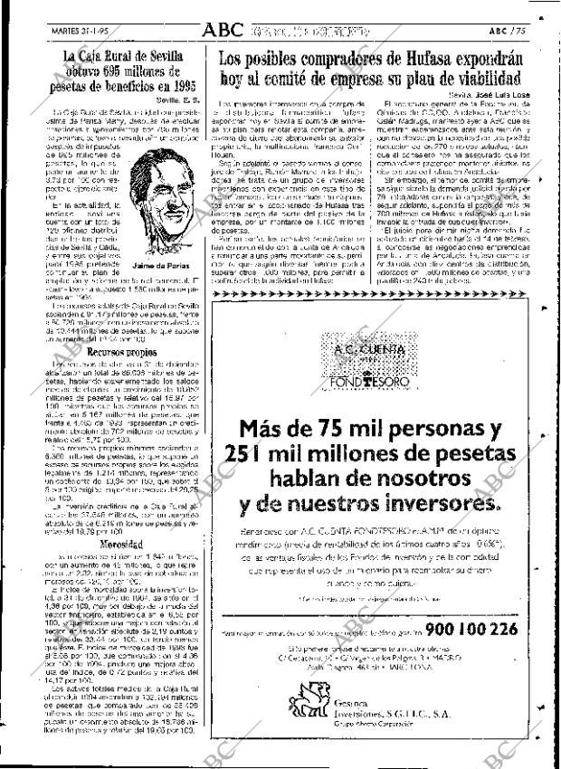 ABC SEVILLA 31-01-1995 página 75