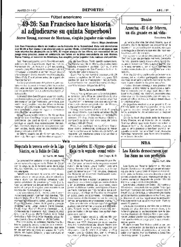 ABC SEVILLA 31-01-1995 página 89