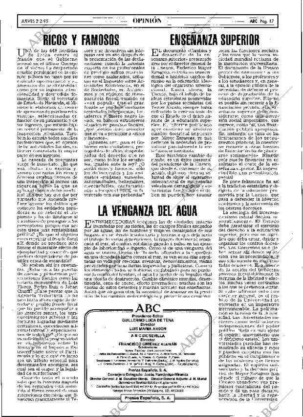 ABC SEVILLA 02-02-1995 página 17
