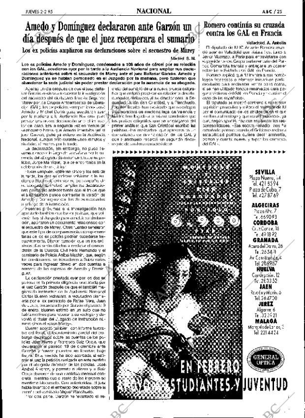 ABC SEVILLA 02-02-1995 página 25