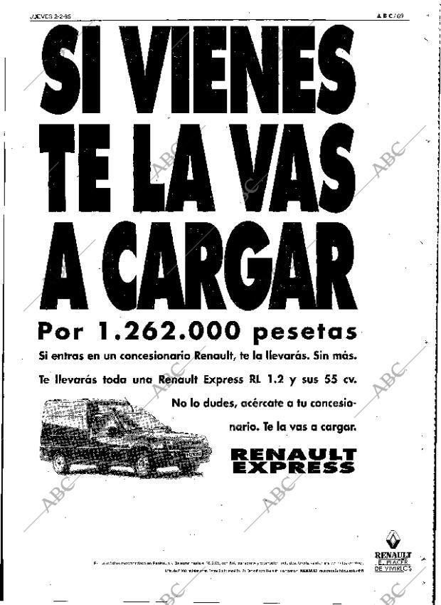 ABC SEVILLA 02-02-1995 página 69