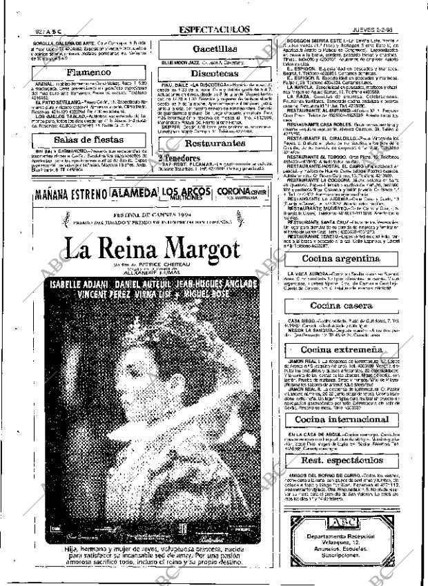 ABC SEVILLA 02-02-1995 página 92