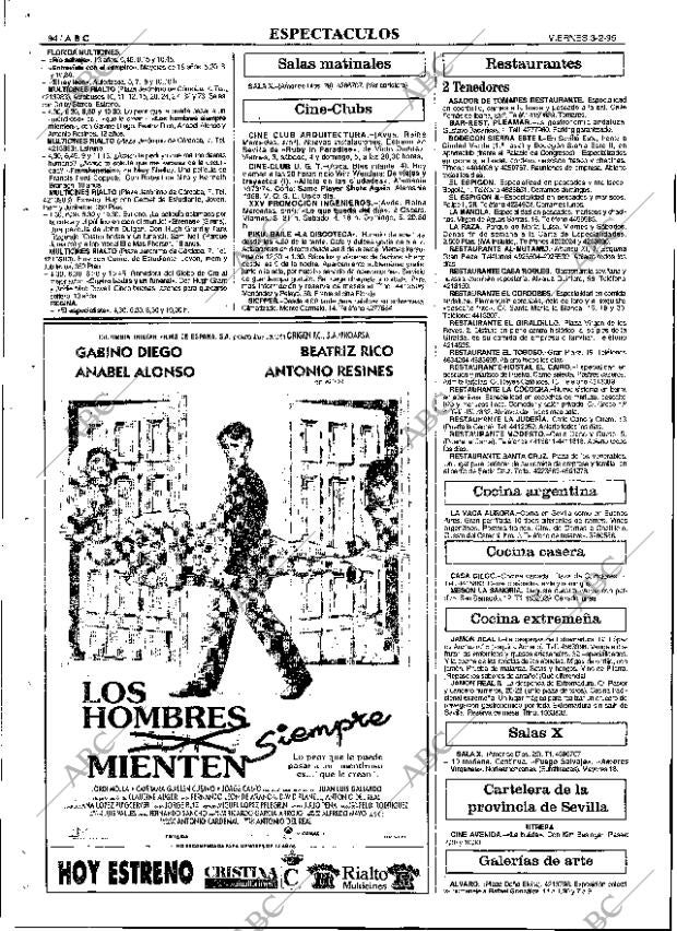 ABC SEVILLA 03-02-1995 página 94