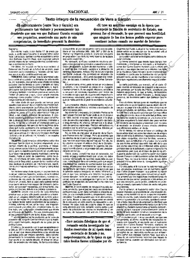 ABC MADRID 04-02-1995 página 21