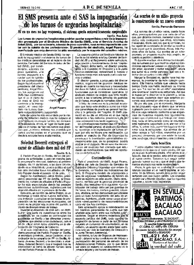 ABC SEVILLA 10-02-1995 página 55
