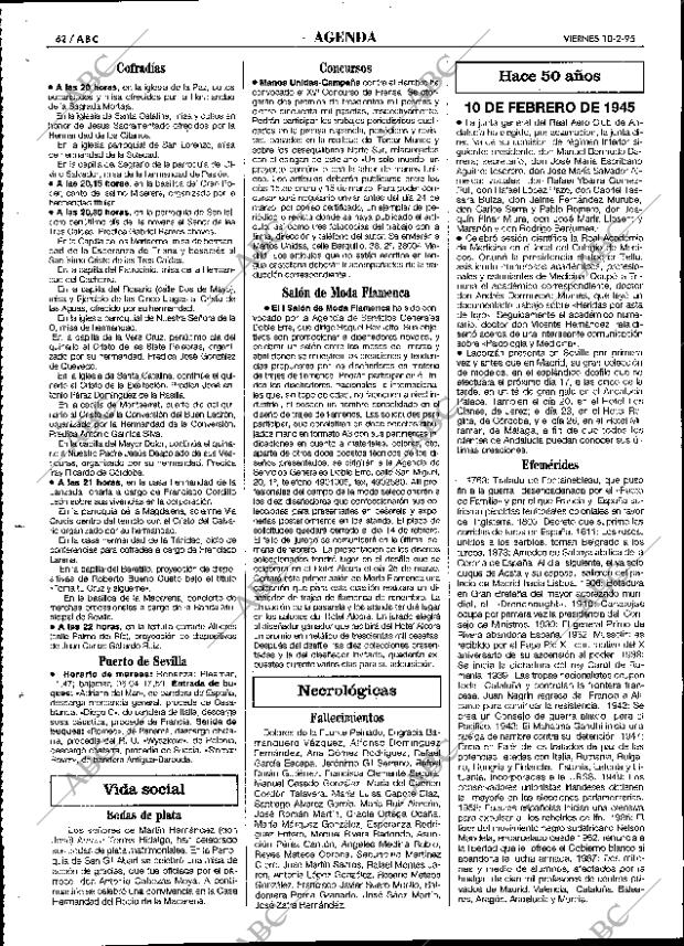 ABC SEVILLA 10-02-1995 página 62
