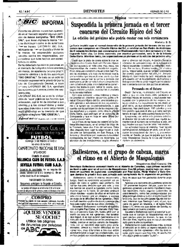 ABC SEVILLA 10-02-1995 página 82