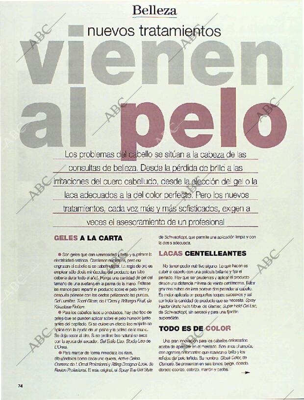 BLANCO Y NEGRO MADRID 12-02-1995 página 74