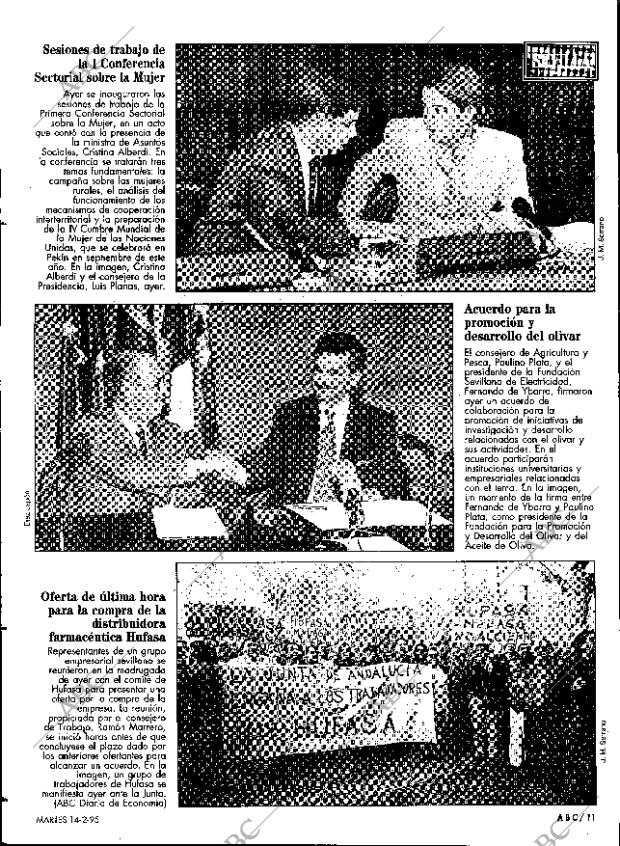 ABC SEVILLA 14-02-1995 página 11