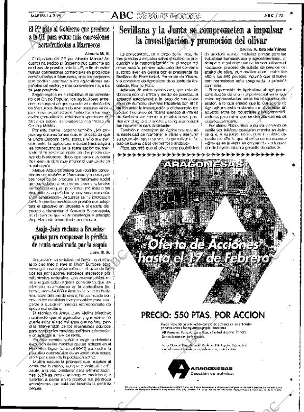 ABC SEVILLA 14-02-1995 página 75