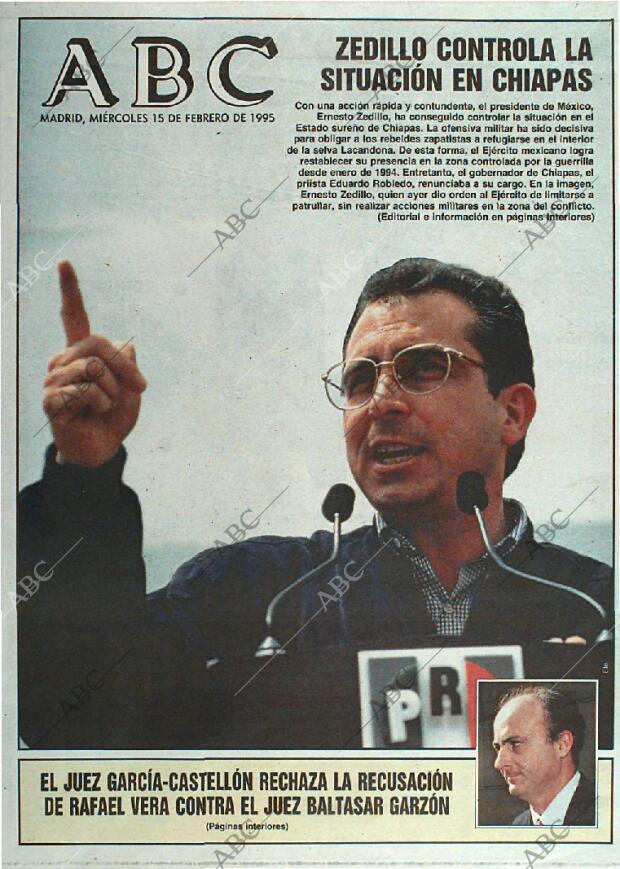 ABC MADRID 15-02-1995 página 1
