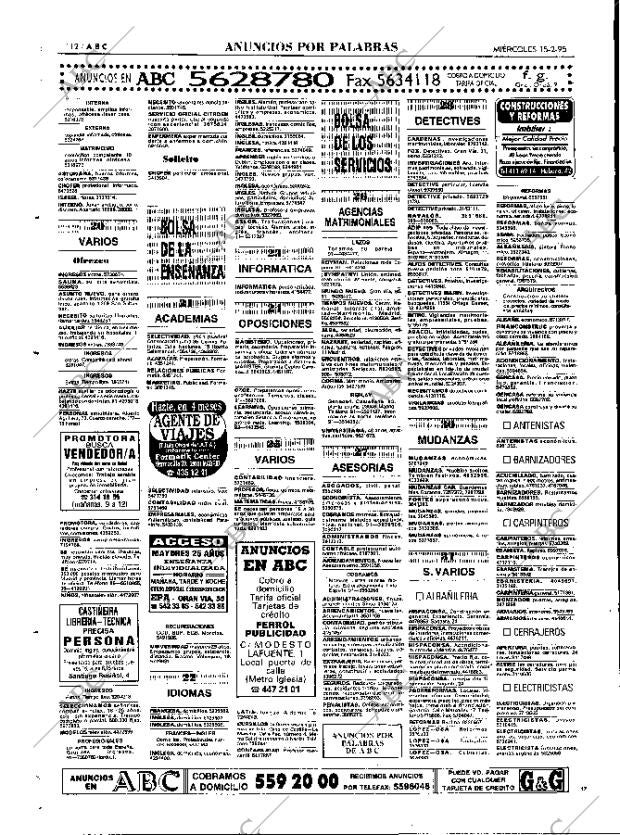 ABC MADRID 15-02-1995 página 112
