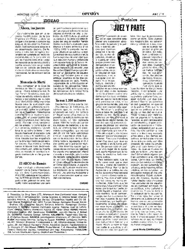 ABC MADRID 15-02-1995 página 19