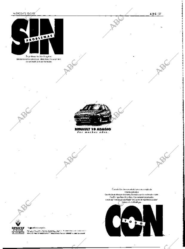 ABC MADRID 15-02-1995 página 27