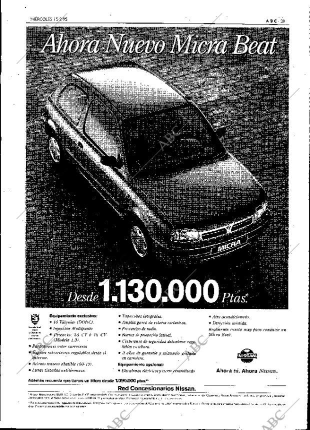 ABC MADRID 15-02-1995 página 39