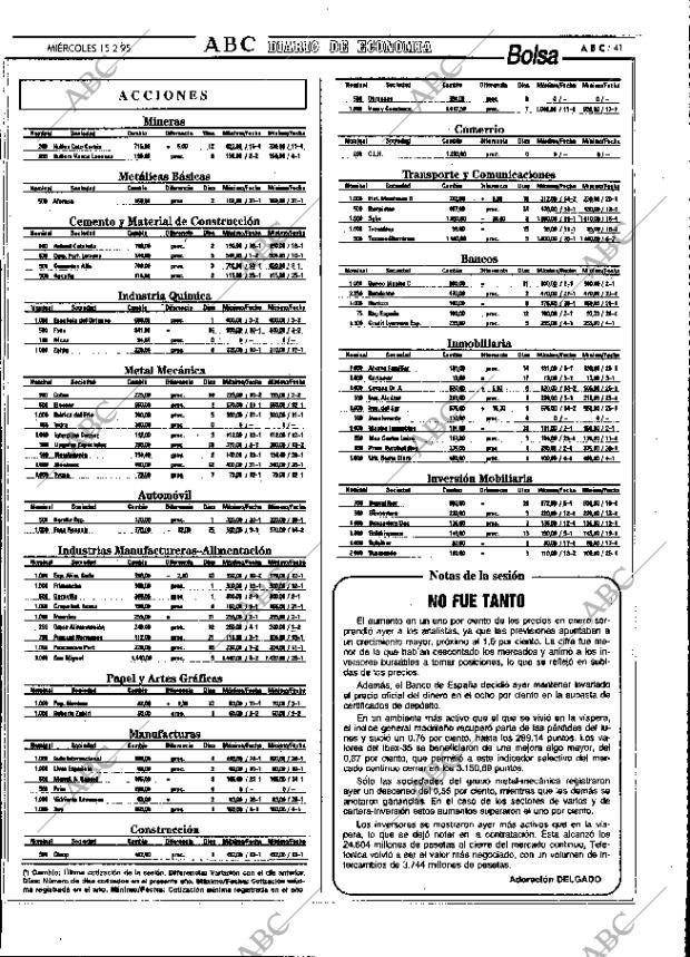 ABC MADRID 15-02-1995 página 41