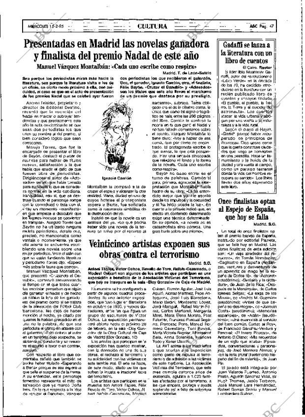 ABC MADRID 15-02-1995 página 47