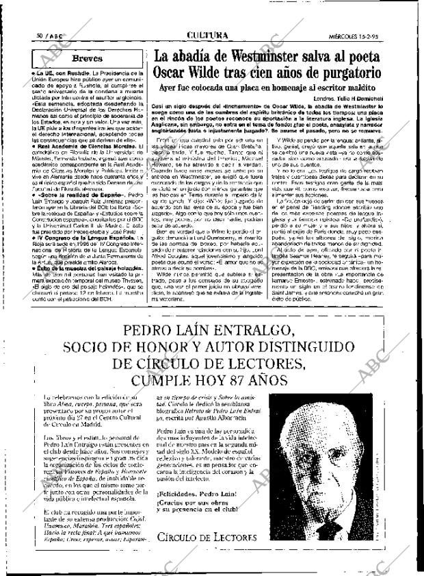 ABC MADRID 15-02-1995 página 50