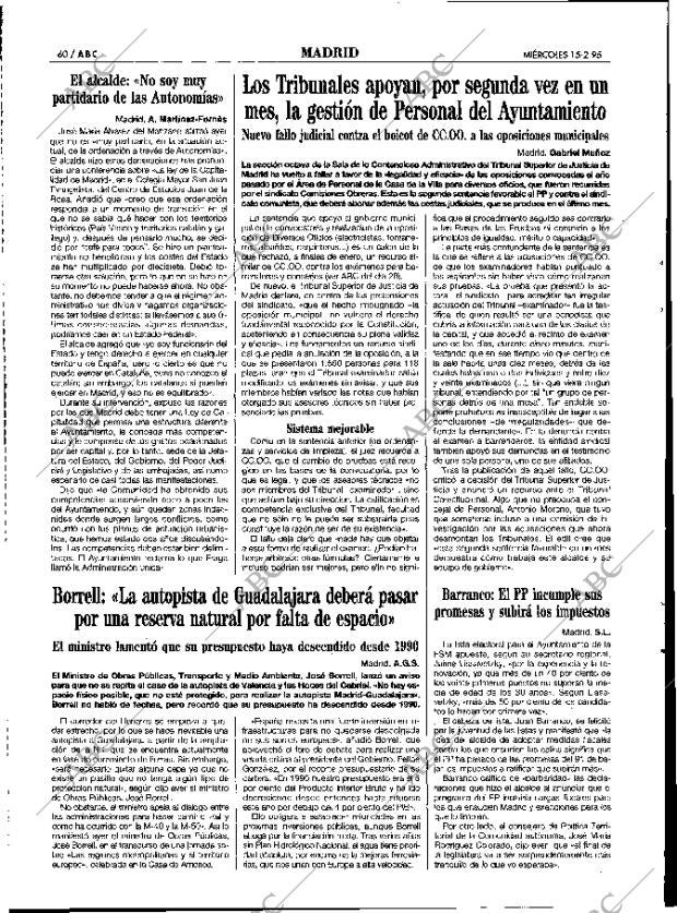 ABC MADRID 15-02-1995 página 60