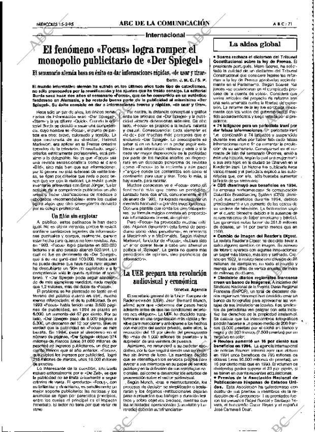 ABC MADRID 15-02-1995 página 71