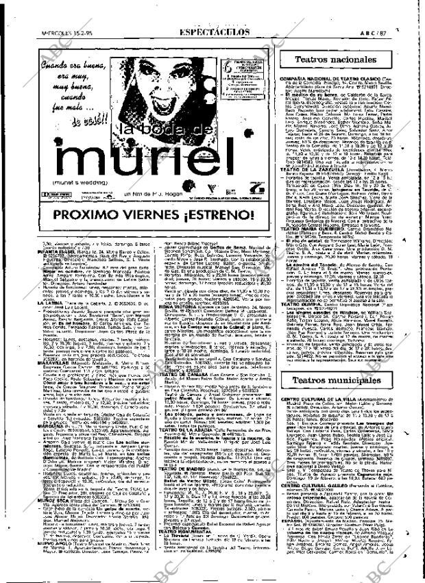 ABC MADRID 15-02-1995 página 87