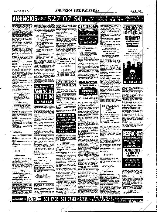 ABC MADRID 16-02-1995 página 105