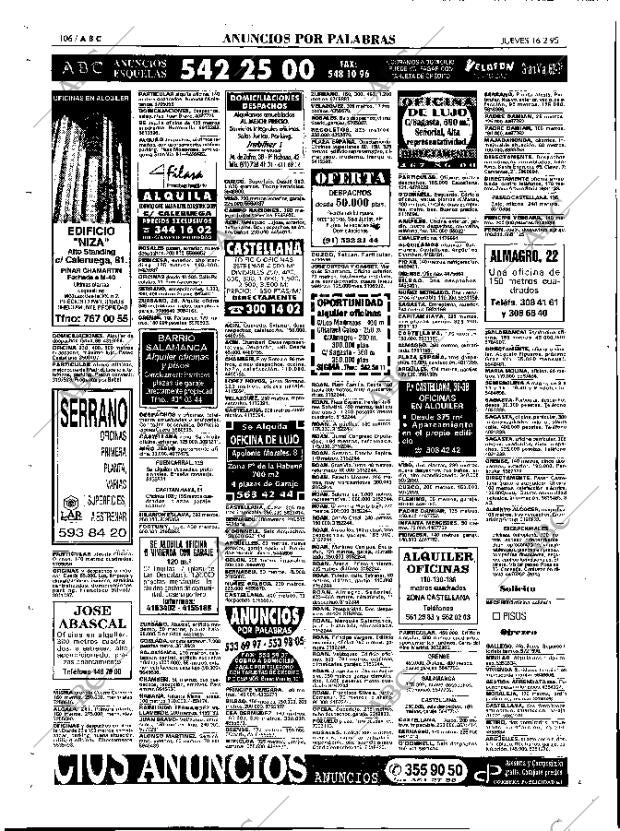 ABC MADRID 16-02-1995 página 106