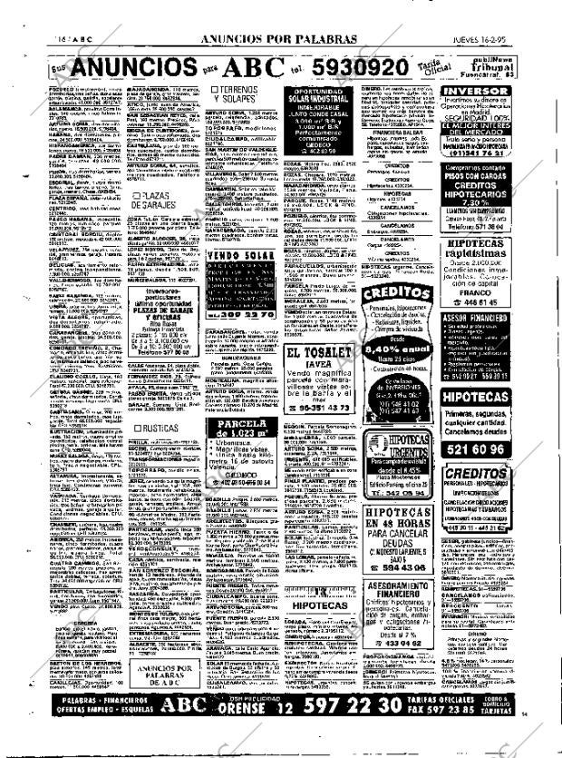 ABC MADRID 16-02-1995 página 116