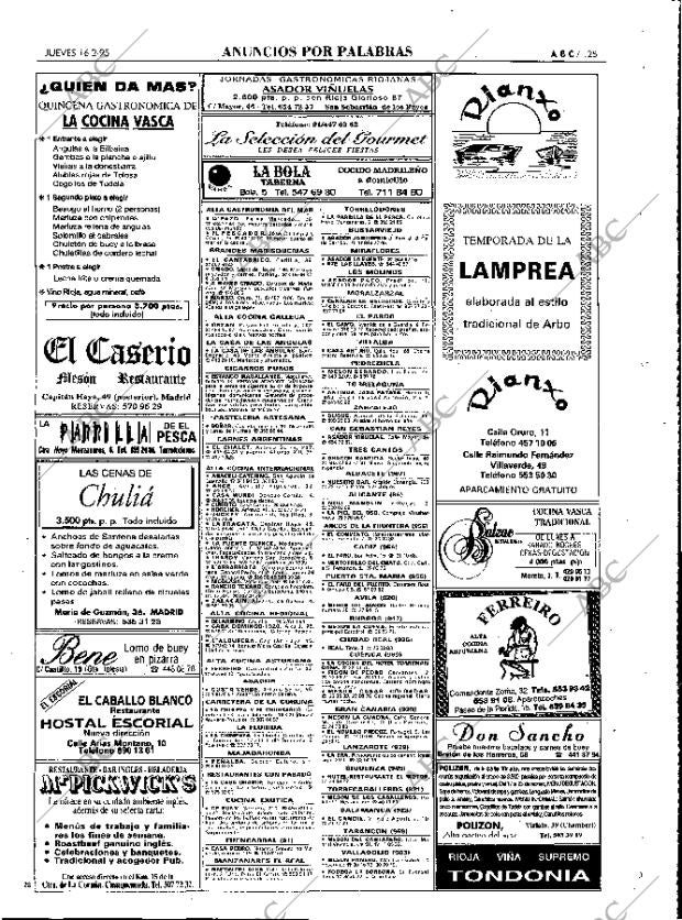 ABC MADRID 16-02-1995 página 125