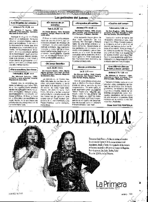 ABC MADRID 16-02-1995 página 133