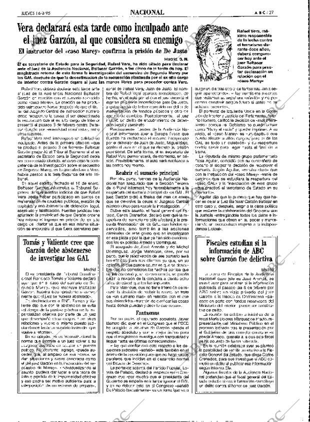 ABC MADRID 16-02-1995 página 27