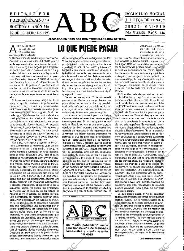 ABC MADRID 16-02-1995 página 3