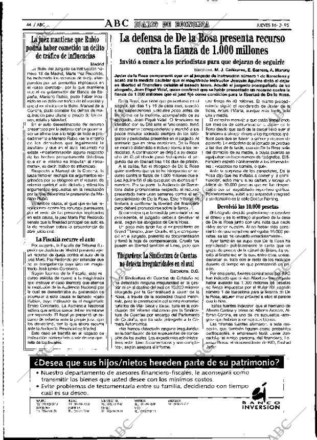 ABC MADRID 16-02-1995 página 44