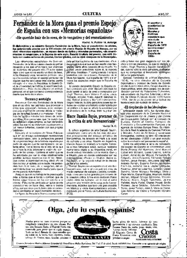 ABC MADRID 16-02-1995 página 57