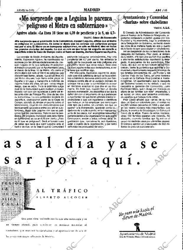 ABC MADRID 16-02-1995 página 65