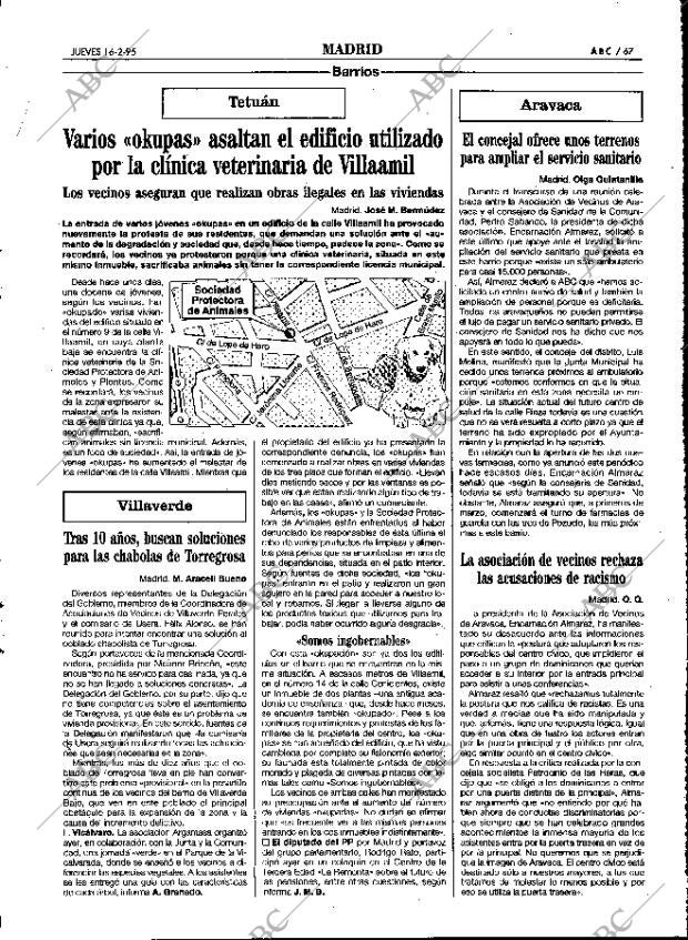 ABC MADRID 16-02-1995 página 67