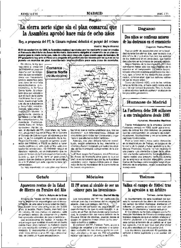 ABC MADRID 16-02-1995 página 71