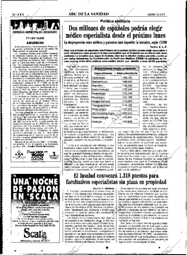 ABC MADRID 16-02-1995 página 80
