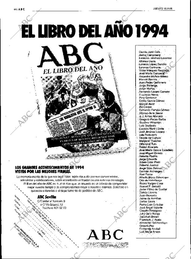 ABC SEVILLA 16-02-1995 página 44